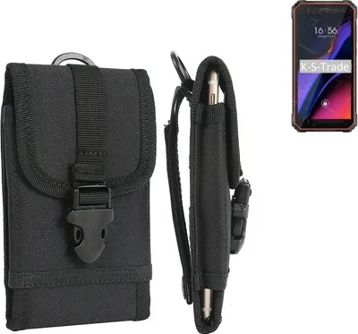 Produktbild von K-S-Trade Holster Handy Hülle kompatibel mit Blackview Oscal S60 Holster Handytasche Gürtel Tasche Schutz Hülle Robust Outdoor schwarz