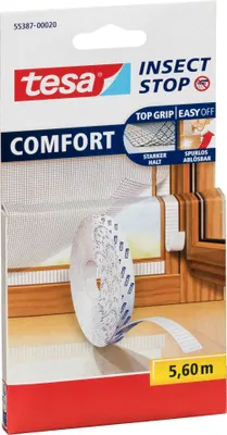 Obrázek produktu pro Samolepicí náhradní role pásky na suchý zip Tesa Comfort pro síť proti hmyzu