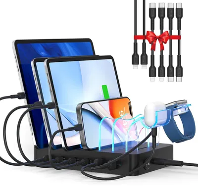 Productafbeelding van 90W 6-poorts USB C Laadstation voor Meerdere Apparaten