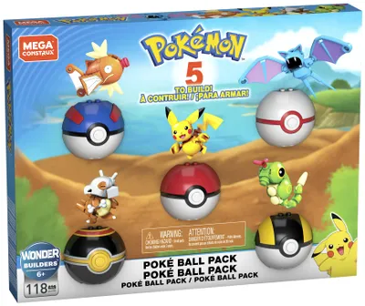 Zdjęcie produktu dla MEGA Pokémon GHP85, Zestaw do budowania, 6 lat(a), Plastik, 118 szt., 424,1 g