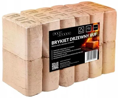 Zdjęcie produktu dla Brykiet Drzewny RUF Kominkowy Ekologiczny 10 kg
