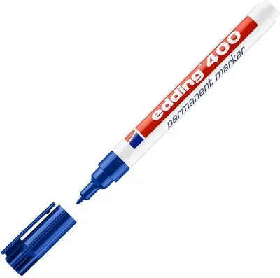 Obrázek produktu pro Edding 400, Modrá, Modrá, Bílá, Plast, 1 mm, 10 kusů