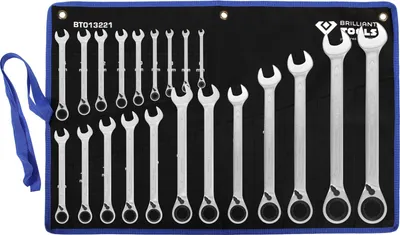 Image de Brilliant Tools BT 0013221 - Jeu de clés mixtes à cliquet réversibles 6 - 32