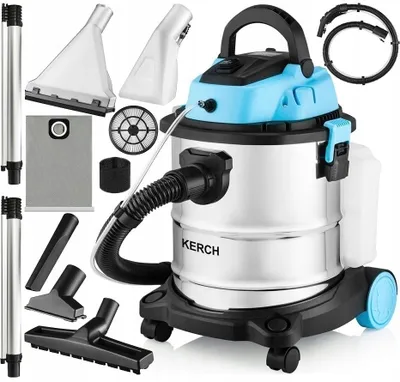 Produktbild von 3-in-1-Staubsauger mit Waschfunktion, beutellos – 20 l/3 l, Kupfermotor, HEPA-Filter