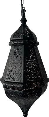 Image de Luminaire Salma Noir | Suspension orientale en métal 40 cm