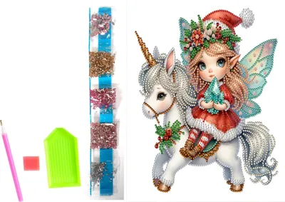 Obrázok produktu pre NORIMPEX Diamantové maľovanie na plátne Vianočný elf 23x30cm