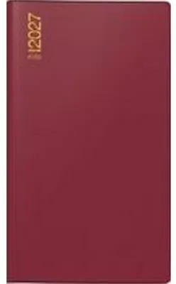 Immagine prodotto di Agenda tascabile TM15 8,7 x 15,3 cm, 1 settimana per pagina, plastica bordeaux, 2027