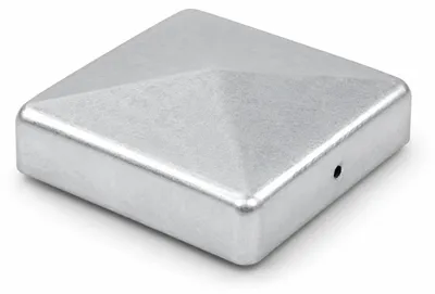 Produktbild von Pfostenkappe verzinkt 91 mm Pyramide Abdeckkappe für Pfosten 9 x 9 cm