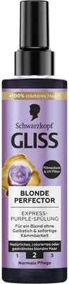 Produktbild von Schwarzkopf Gliss Express Purple Spülung Blonde Perfector 200ml