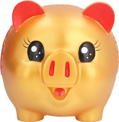 Image de Tirelire en forme de cochon de dessin animé Boîte à monnaie anti-chute pour enfants Cadeau Décoration de la maison Stockage de piècesGrande taille (1200 pièces de stockage)