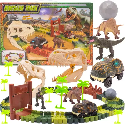 Piste De Voiture Lumineuse Avec 2 Pistes Magiques LED Pour Voiture. L'ensemble De Jeu De Voiture