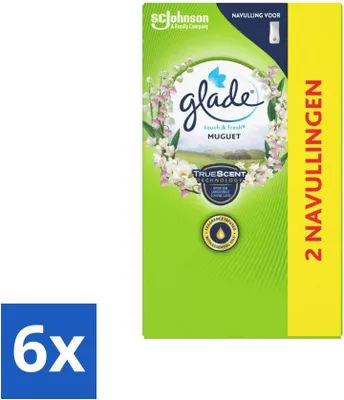 Produktbild von Glade - Touch & Fresh Nachfüller - Maiglöckchen - 2 × 10 ml - Vorteilspack - 6 Stücke