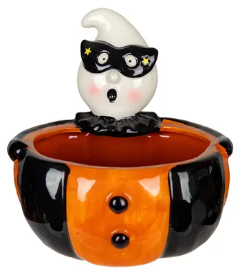 Produktbild von Vintage Halloween Geist Süßigkeiten Schale aus Keramik