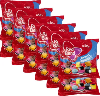 Produktbild von Red Band Lakritz Konfekt Family Beutel 12x 450g