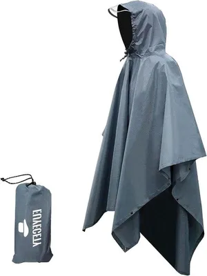 Produktbild von Famanu Regencape - wasserdichter Regenponcho für Camping und Outdooraktivitäten