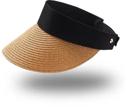 Produktbild von Unyqoos® Faltbarer Strohhut aus hochwertigem Stroh – breite Krempe 11,3 cm, 52–61 cm verstellbar, atmungsaktiv für Strand, Outdoor