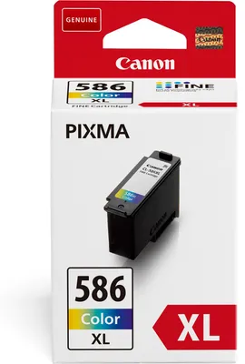 Zdjęcie produktu dla Canon CL-586XL, Wysoka (XL) wydajność, Cyjan, Purpurowy, Żółty, 1 szt., 300 stron(y), Jednopak