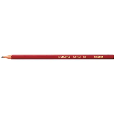 Immagine prodotto di Matita - STABILO Swan in rosso - matita singola - durezza HB