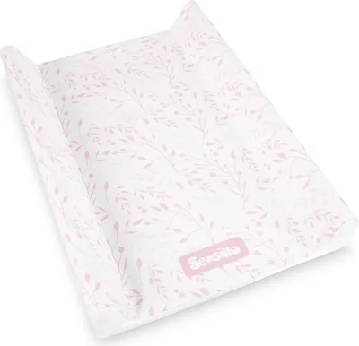 Produktbild von SENSILLO, Abwaschbare Wickelauflage, Wickeltischauflage Hygienisch, Rosa Blatt
