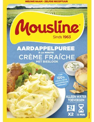 Obrázok produktu pre Mousline Aardappelpuree Crème Fraiche Bieslook 186 g – krémová a rýchla