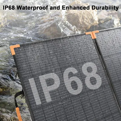 Productafbeelding van Bifaciaal Zonnepaneel Opvouwbaar - 100W Vermogen - IP68 Waterdicht - Voor Kamperen En Campers