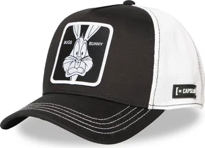 Produktbild von CAPSLAB Looney Tunes Trucker Cap Bugs Bunny Black/White