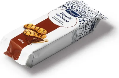Immagine prodotto di Biscotti friabili decorati con glassa al cacao Primart 200 g