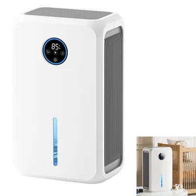 Produktbild von 360° Luftentfeuchter mit Timer, Farbtank & Fernbedienung - Effizient für Schlafzimmer, Büro & Haushalt