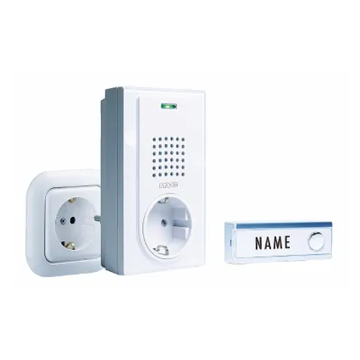 Produktbild von m-e Funkklingel Set mit Namensschild, Nachfolger 41100