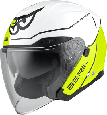 Immagine prodotto di Casco jet Berik OF669 Vidos, bianco/giallo/nero, 2XL