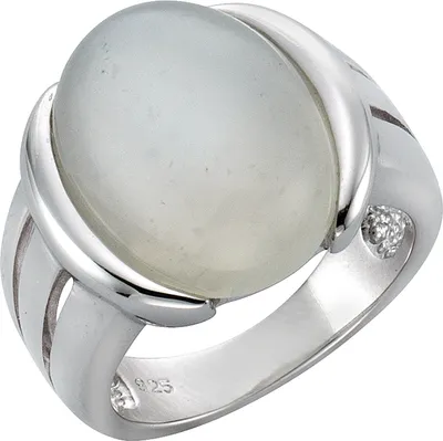 Produktbild von Zeeme Gemstones Ring 925/- Sterling Silber weiß 058 (18,5) Mondstein weiß 360271736