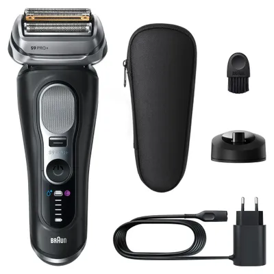 Zdjęcie produktu dla Braun Series 9 Pro+ 9610S, Golarka foliowa, Czarny, Przyciski, Ładowanie, Bateria, Litowo-jonowa (Li-Ion)