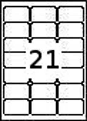 Produktbild von 210 Etiketten 10 Blatt DIN A4 63,5 X 38,1
