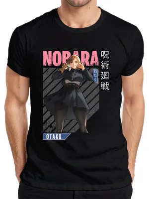 Obrázok produktu pre Nobara Kugisaki Jujutsu Kaisen Otaku Anime Aesthetics Gift Retro pánske tričko, čierna, XL