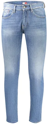 Produktbild von Nachhaltige Herrenjeans: Blaue Slim Tapered Denim mit 5 Taschen