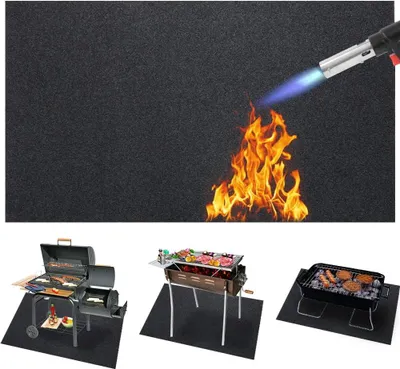 Produktbild von Famanu Grillmatte hitzebeständig - wiederverwendbar für Garten und Camping