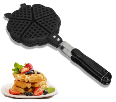 Waffeleisenpfanne 15x37 cm, antihaftbeschichtet, doppelseitig