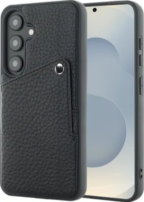Immagine prodotto di Selencia Riva Back Cover con scomparto per carte Samsung Galaxy S25 / S24 - Nero