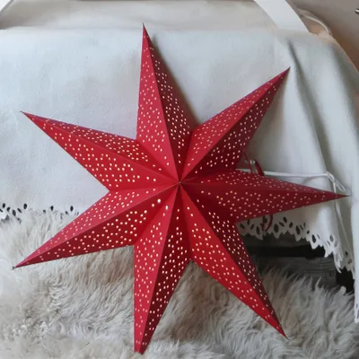 Zdjęcie produktu dla Gwiazda wisząca czerwona DOT 54 cm
