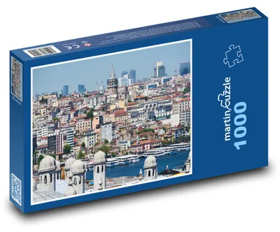 Produktbild von Puzzle 1000 Panorama von Istanbul mit Galataturm - martinpuzzle