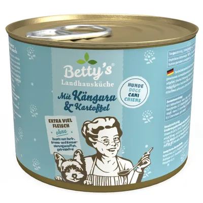 Produktbild von Bettys Landhausküche Hund mit Känguru & Kartoffel 200g