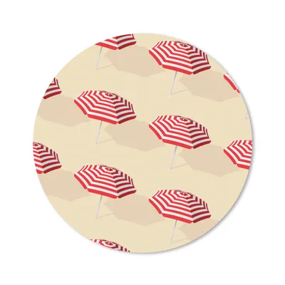Produktbild von MuchoWow® Mauspad Mousepad Sommer - Sonnenschirm - Pastell 20x20 cm - Mousepads - Maus Mat - Pad - Mausunterlage - Schreibtischmatte