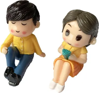 Zdjęcie produktu dla Habarri | miniaturowa figurka - figurka do miniaturowego domu - dziewczynka i chłopiec z Krakowa - figurka do zabawy dla dzieci w wieku 3 lat i starszych