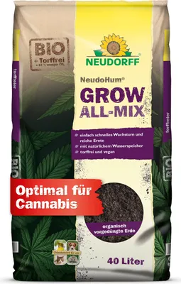 Produktbild von Neudorff NeudoHum Grow Erde All-Mix 40 Liter torffreie Anzucht Erde