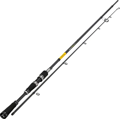 A fishing rod is shown against a white background.