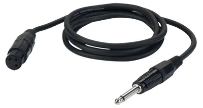 Immagine prodotto di Da femmina XLR a jack mono nero 3 m