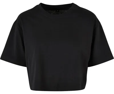 Image de Build Your Brand - T-shirt court pour femme, coupe ample TN3015 (XL) (noir)