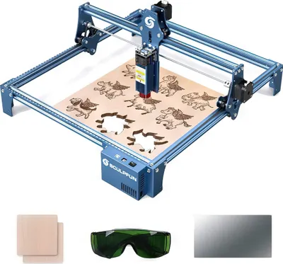 SCULPFUN S9 - 90W Schneider mit Augenschutz, schnelle Montage, ideal für Holz, Metall und Weihnachtsdeko