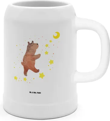Produktbild von Mr. & Mrs. Panda Steinkrug Bär Träume - Weiß - Geschenk, Traum, Krug, Bierbecher, Teddy, Traumdeutung, Seidel, Humpen, Bier, Träumen