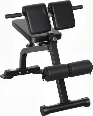 Produktbild von Trainingsbank, Hantelbank, Fitnessbank, Stahlrahmen, Schwarz